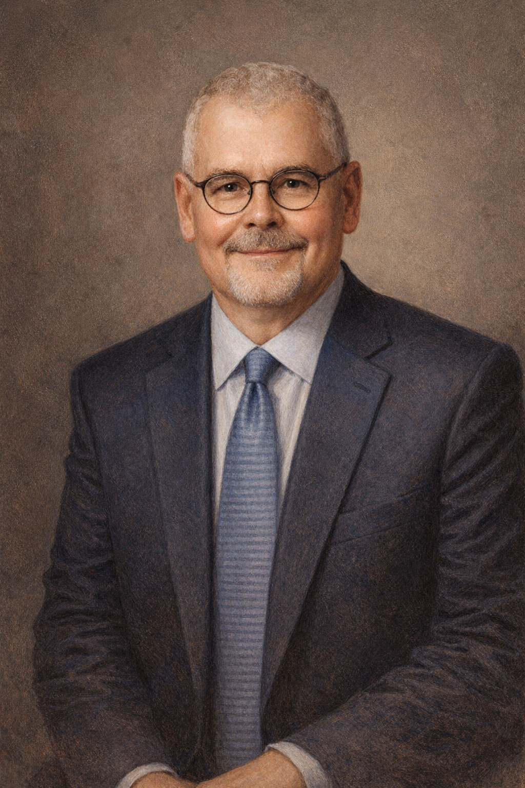 Painted editorial portrait of Daniel McGee