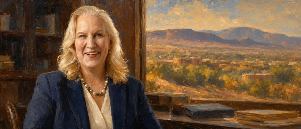 Portrait of Randi McGinn, Auremont-style oil painting